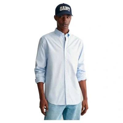 Imagen de GANT Regular FIT Pinpoint Oxford Camisa, Hombre, Talla: Medium, Light blue
