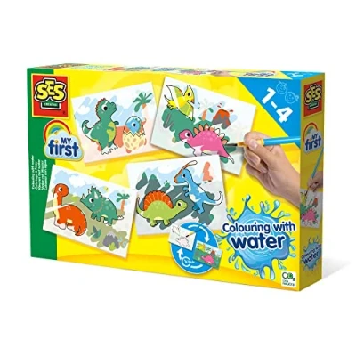 Imagen de SES Creative 14465 Colouring with water Dinos No mess, Suitable for children, Age 1+