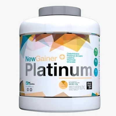 Imagen de Highpro nutrition new gainer platinum carbohidratos y concentrado de proteínas suero leche, carbohidratos, con creatina, bajo en azúcar 3kg. (Vainilla 3kg)