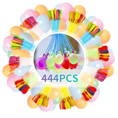 Imagen de Foydream Globos de Agua,444 Piezas Colores Water Balloon Autosellado Agua Llenado Rapido para Niños y Adultos Fiesta al Aire Libre Jardin Playa