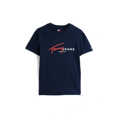 Imagen de Tommy Jeans TEE Camiseta estampada, Hombre, Talla: 46, Dark night navy