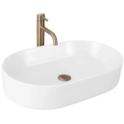 Imagen de Rea Lavabo sobre encimera NADIA 60 BLANCO MATE de baño 38,5 x 61 12 cm Cerámica (Biały mat)