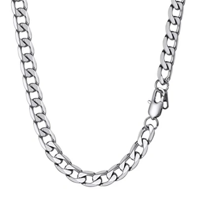Imagen de PROSTEEL Cadena Hombre 66cm Cubana Acero Inoxidable 9mm Cuello Regalo San Valentin
