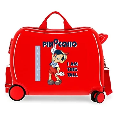 Imagen de Disney Pinocchio Maleta Infantil Rojo 50x39x20 cms Rígida ABS Cierre de combinación lateral 34L 1,8 kgs 4 Ruedas