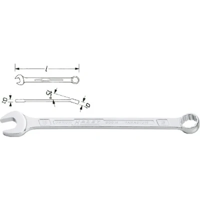 Imagen de HAZET 600NA 3/8 Llave de boca / Poligonal sup3/supsub8/sub