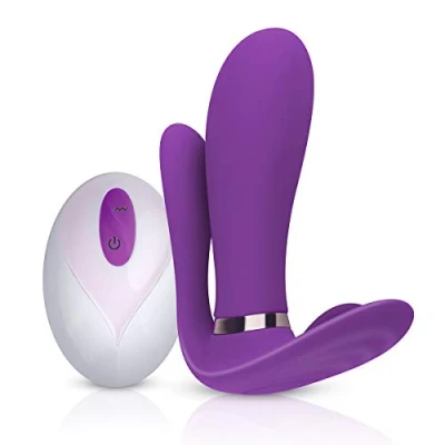 Imagen de Onpu: Vibrador triple para estimulación de clítoris, zona G y ano Platanomelón