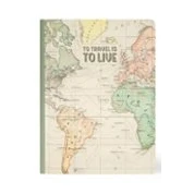 Imagen de Legami Cuaderno de rayas, tamaño grande, hojas B5, 18,5 x 24,8 cm, temática Viajes, papel con certificación FSC® (FSC C154586), color blanco, 100 g/m², no traspasa