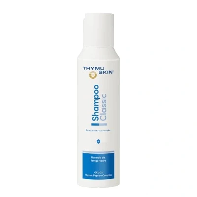 Imagen de thymu Skin Classic Champú Medio contra caída del cabello para mujeres y hombres activa nuevo Crecimiento Vello La Estudios Clínica Aprobado No Efectos Secundarios 200 ml