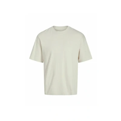 Imagen de Jack &amp; Jones Einfarbiges Kurzarm Dropped Shoulder Camiseta básica, Hombre, Talla: Small, Moonbeam