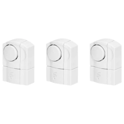 Imagen de Virone AS 3 Alarmas para Casa Juego de Mini Ventanas y Puertas Piezas Funciona con Pilas (Pilas No Incluidas)
