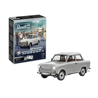 Imagen de Revell 05630 60 aniversario Trabant 601 &quot;Edición exclusiva escala 1:24 Kit de modelo plástico sin construir/sin pintar con accesorios