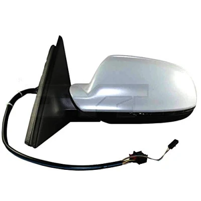 Imagen de Espejo retrovisor Tyc 302 0092 izquierda imprimado para ajuste elect. espejo, asférico, calefactable AUDI: A4 B8 Berlina, Avant