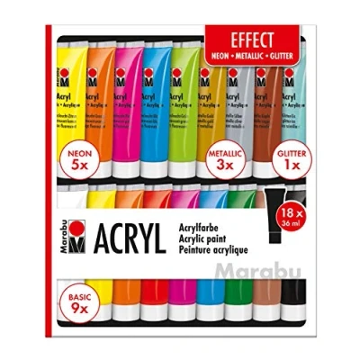 Imagen de Marabu Pinturas acrílicas, Multi, 36ml