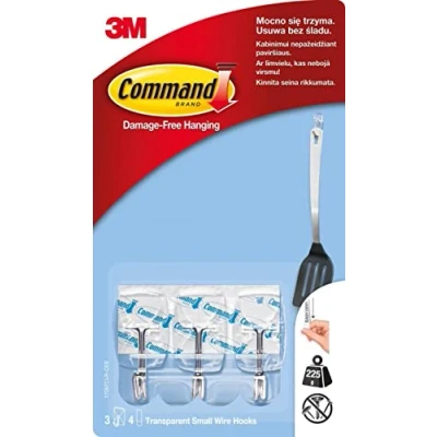 Imagen de 3M Tiras de gancho para colgar sin daños (3 m)