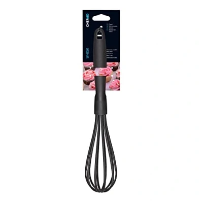 Imagen de Chef Aid Batidor de nailon, utensilio cocina sin BPA para uso con utensilios antiadherentes, color negro