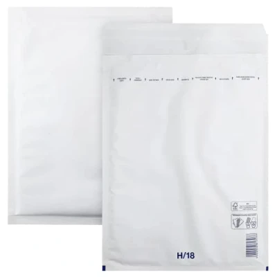 Imagen de Netuno 100x sobres acolchados con burbujas de aire blancos DIN 18/H 290x370mm burbuja autosellados reciclables resistentes al desgarro bolsa embalaje envíos postales tránsito ropas