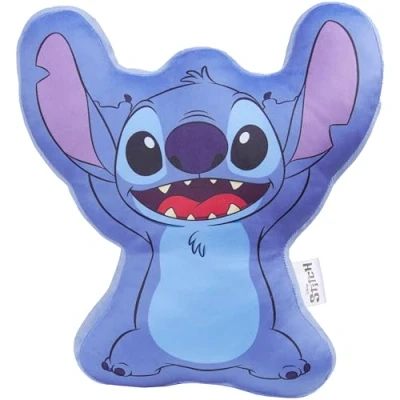 Imagen de Disney Stitch Cojines de Felpa 3D, Accesorios Dormitorio para Mujeres y Niños (Azul Stitch)