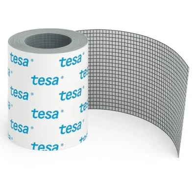 Imagen de Cinta Adhesiva De Fibra Vidrio Para Reparar Mosquiteros Mosquitera Autoadhesiva Con Adhesivo TESA Repara Rasgar Rápidamente, Premium (50 mm x 1 m)