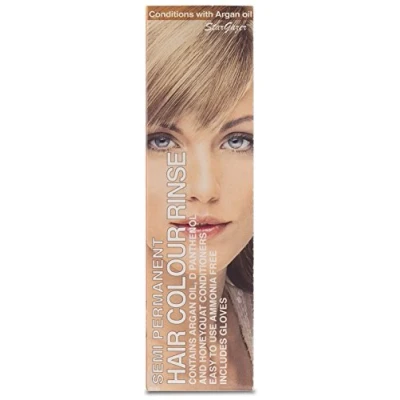Imagen de Color de cabello semipermanente tono natural, rubio medio. Contiene patenol D (Pro Vitamina B5), extracto argán y Honeyquat para acondicionar el cabello.