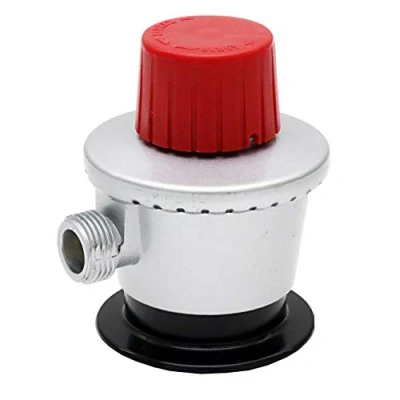 Imagen de com gas 200084 Regulador Salida Libre, soldadores, Plata/Rojo, 5.5x7x8 cm