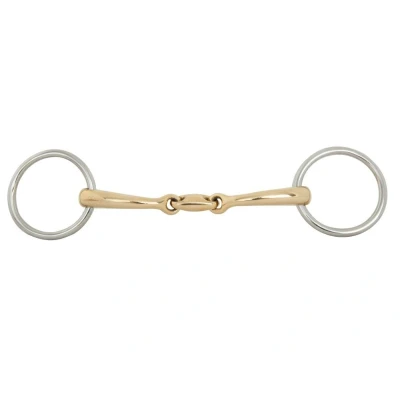 Imagen de BR Double Jointed Loose Ring Bradoon Soft Contact 10 mm Ø 50