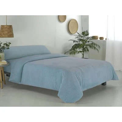Imagen de Donegal Collections Funda Nórdica Coralina Cama 150 Azul Nordica Incluye 1 de Almohada Tacto Extra Suave Ideal Invierno y Otoño 200 gr² Antiácaros