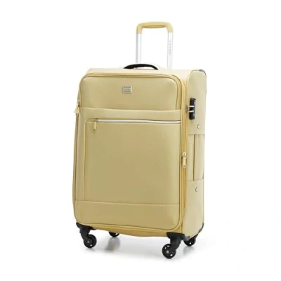 Imagen de WITTCHEN MIRA Line Set 3 Maletas Equipaje Blando de poliéster Asa Transporte telescópica Cuatro Ruedas giratorias Cerradura combinación TSA Talla (S+M+L) Beige