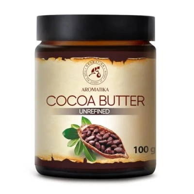 Imagen de Manteca de Cacao Pura 100g Sin Refinar Burkina Faso 100% Natural Cuidado del Cuerpo Cocoa Estiramiento Cabello