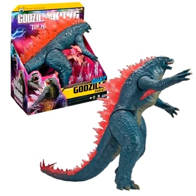 Imagen de MonsterVerse Figura Giant Godzilla basada en la película de vs Kong, Accesorios incluidos para recrear luchas, Múltiple Puntos articulación, +3 años, Famosa (MN300100)