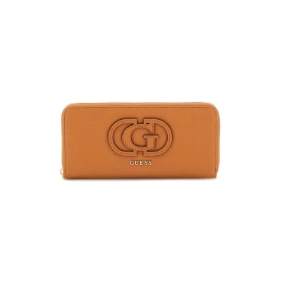 Imagen de Guess Calebra SLG Large Around Monedero, Mujer, Talla: One Size, Cognac