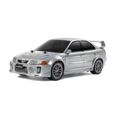 Imagen de Tamiya 58713 1:10 RC Mitsubishi Lancer EVO V TT 02 Coche teledirigido, vehículo RC, modelismo, Kit para Montar, Hobby, Bricolaje, Modelo