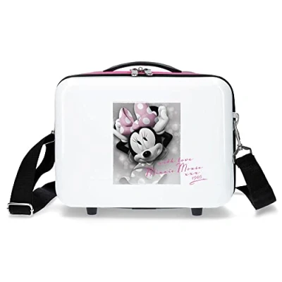 Imagen de Disney Minnie Style Nececer Adaptable, Love, Blanco, 29 x 21 15 cms, ABS