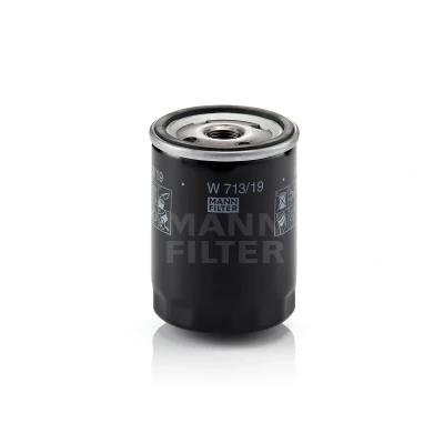 Imagen de MANN FILTER W 713/19 Filtro de aceite 3/4 16 UNF con válvula bloqueo retorno enroscable FORD: Sierra Mk2 Hatchback, FIESTA 4