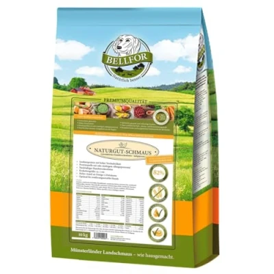 Imagen de Bellfor Naturgut Schmaus Alimento seco hipoalergénico prensado en frío para Perros con Insectos Sin Cereales Óptimo nutricionalmente sensibles 10 kg