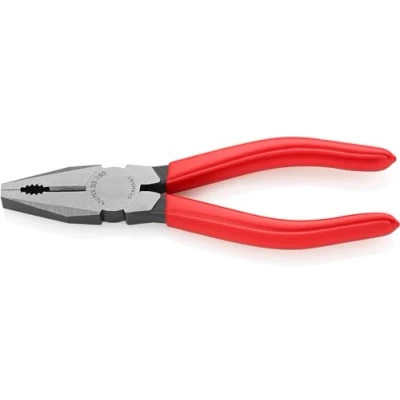 Imagen de Knipex Alicate universal negro atramentado, recubiertos de plástico 160 mm 03 01