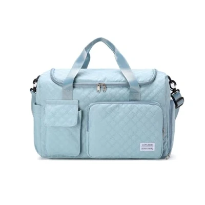 Imagen de Balakaka Bolsa de Viaje 46x23x30 cm, 31L Grande Deporte con Compartimento para Zapatos y Ropa Mojada, Impermeable Gimnasio Natación Viaje, Azul Cielo