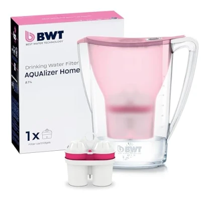 Imagen de BWT AQUAlizer Home filtro de agua (1 cartucho magnesio, incluye 1 para alimentos y bebidas, filtra cal, cloro, plomo cobre)