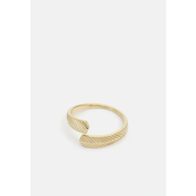 Imagen de Fossil Anillo, Harlow Linear Texture Anillo Envolvente Acero Dorado, 7, Tono Oro
