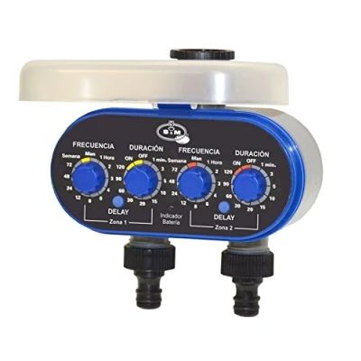 Imagen de S&amp;M 590016 Programador de Grifo 2 Salidas para riego automático H M 3/4&quot;