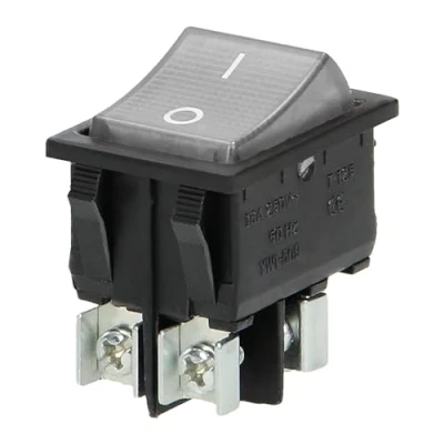 Imagen de Miratic Interruptor Basculante Iluminado Encendido Apagado 230V 16A 50Hz (carcasa negra/botón neutro)