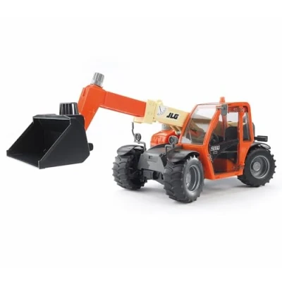 Imagen de bruder 02140 JLG 2505 cargadora telescópica, vehículo de construcción, obra, cargadora, juguete