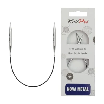 Imagen de KnitPro Agujas Circulares Nova Metal (25cm, 5.00) 1 Unidad