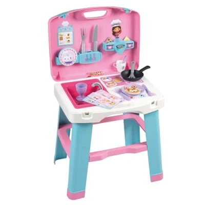 Imagen de Smoby La Casa de Muñecas Gabby Cocina portátil con maletin Transporte y Accesorios A patir 3 años (7600311908)