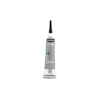 Imagen de Pébéo Setasilk Bote de Pintura Base acuosa para Seda (20 ml), Color Plateado