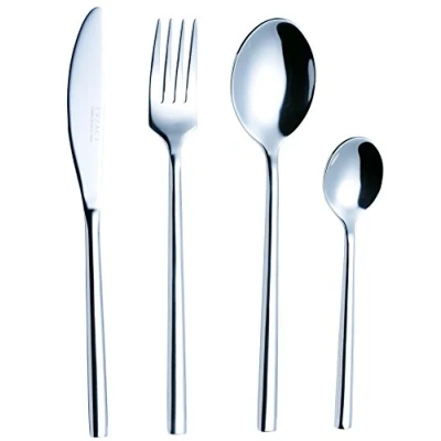 Imagen de EXZACT 16pcs cubertería acero inoxidable 4 x cena tenedors, cuchillos, cucharas cena, cucharaditas (EX963 16)