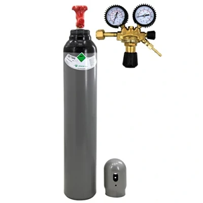 Imagen de Botella de gas nitrógeno, 8 litros, 1,6 m3, aire acondicionado, sudor inflado neumáticos con reductor