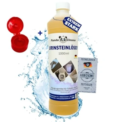 Imagen de PandaCleaner Limpiador de orina extrafuerte 1 L inodoro extremadamente fuerte cal extra para inodoro, bide y orinal con boquilla inclinada