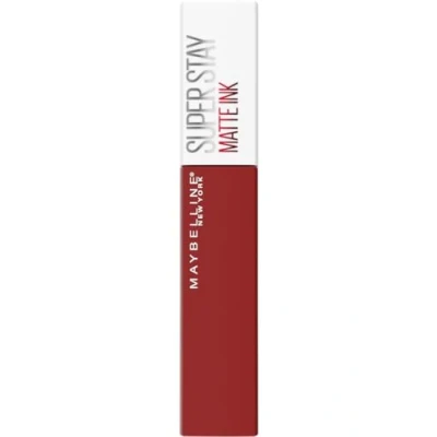 Imagen de Maybelline New York, Superstay Matte Ink, Pintalabios Líquido Mate de larga duración, Color altamente pigmentado, Tono 335 Hustler, 30 g