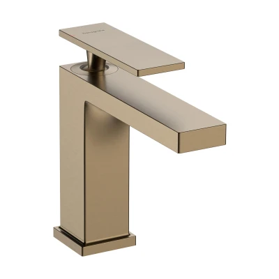 Imagen de hansgrohe Tecturis E grifo lavabo con vaciador automático, monomando 117 mm, mezclador ahorro de agua (EcoSmart+), bronce cepillado, 73010140