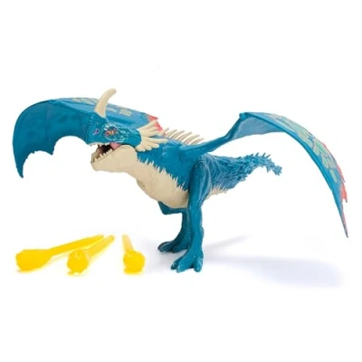 Imagen de Dreamworks Dragons Figura Dragón Nader Mortífero de Batalla Cómo Entrenar a tu Lanza Proyectiles, Acción Articulada 25 cm, 6074242, Juguetes Niños 4 Años +, Regalo Niño +